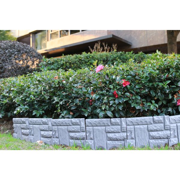

6x garden borders fence palisade can be linked for garden