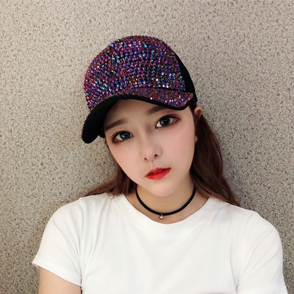 

crystal sun breathable mesh caps ponytail sun summer baseball cap outdoor breathable baseball hat sports strapback hats ljjj115, Blue;gray