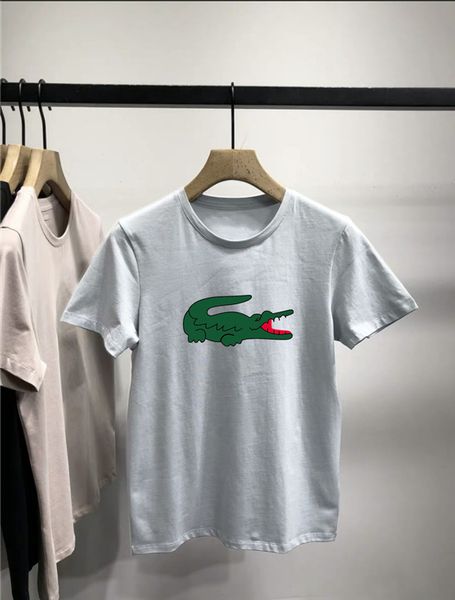 

laco̴ste designer swim shorts t-shirt men women crew neck cotton cotton printed short sleeved fan mens t shirt, White;black
