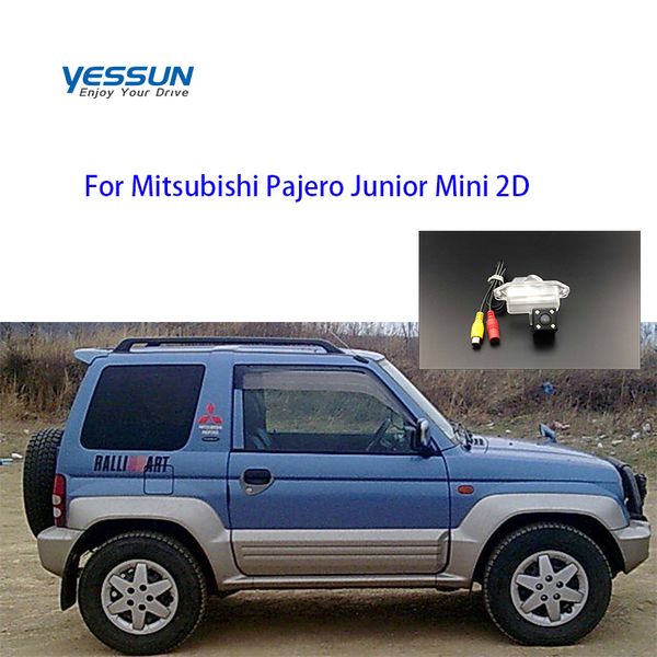 

yessun license plate rear view camera 4 led night vision 170 degree hd for mitsubishi pajero junior mini 2d car