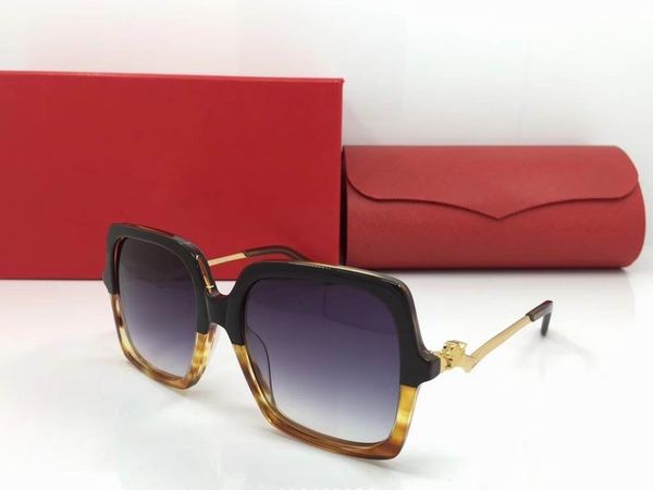 

2019 new sell transparent brown frank metal frame square glasses sunglasses summer men women sunglasses, White;black