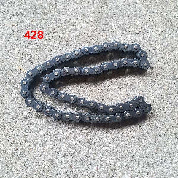 

#420 428 92 94 96 101 104 106 links drive chain with chain ring for pit pro dirt bike atv quad 110cc 125cc 140cc 150cc chinese