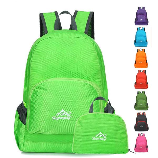 

folding backpack waterproof travel backpack laprucksack for male and women outdoor large shopping travel bag new