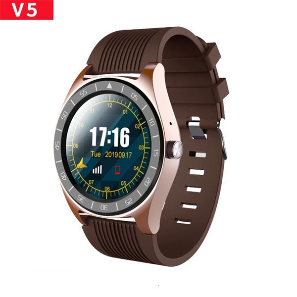 

v5 smart watch 1.54 inch touch screen bt call smartwatch calories reminder sports modes support sim card fitness bluetooth bracelet