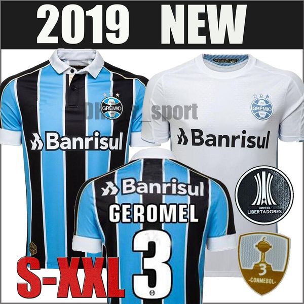 

2019 gremio soccer jersey 19 20 gremio miller luan douglas diego hailon home away third football shirts camisetas de futbol, Black;yellow