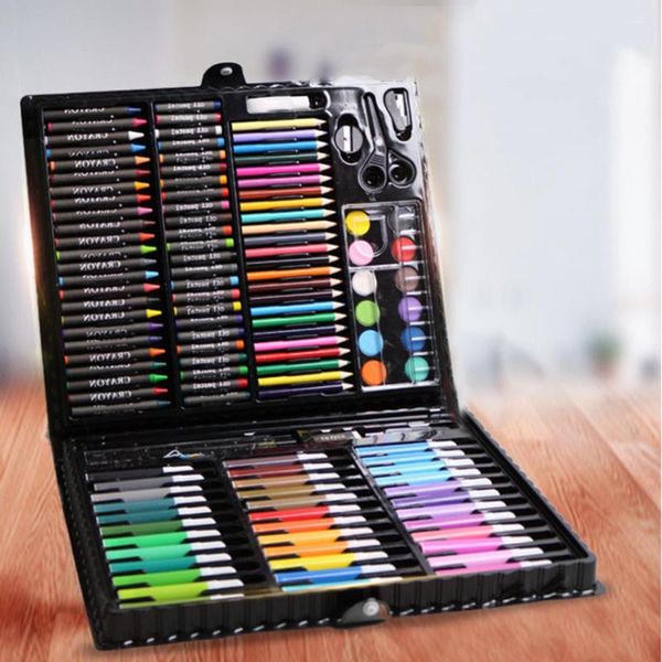

new 150pcs/set kids art drawing painting tool marker pens wax crayon oil pastel art set gift