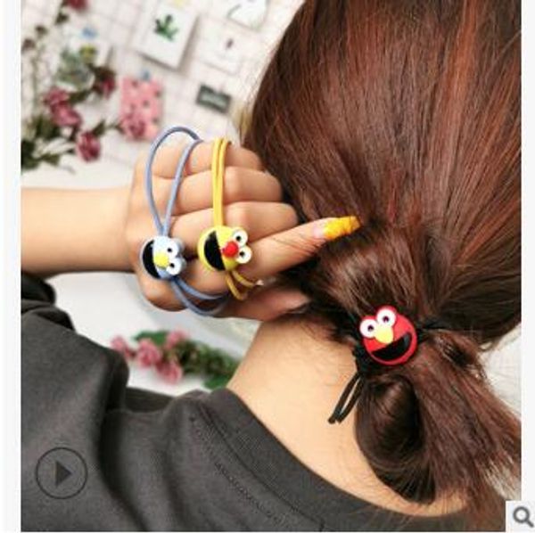 

120pcs/lot diy multi alloy cartoon animal hair band high resilience candy rubber bands hair styling tools accessories ha886, Brown