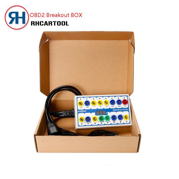

super obdii obd2 breakout box car obd 2 break out box car protocol detector auto can test automotive connector car-detector