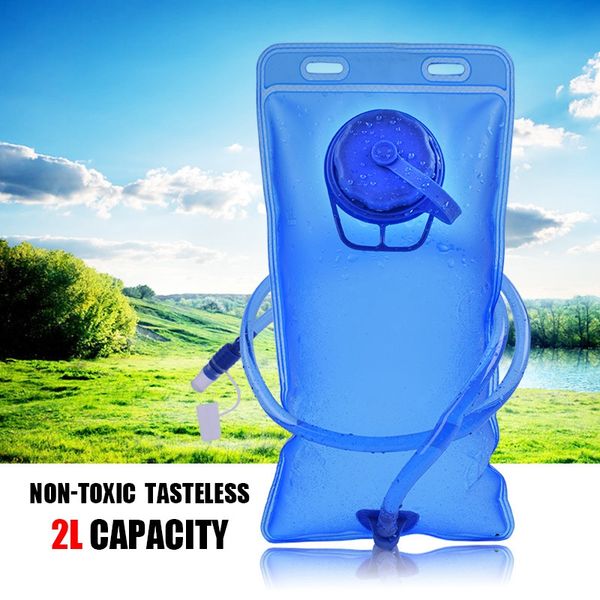 

2l water bladder bag large opening portable semi-transparent eva hydration accessories for cycling climbing camping travel