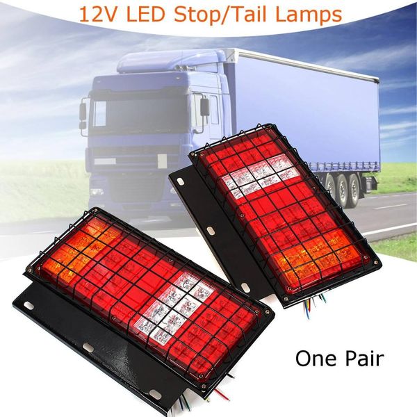 

2pcs 12v 32 led rear stail indicator reverse lamps lights for trailer car truck van ute waterproof