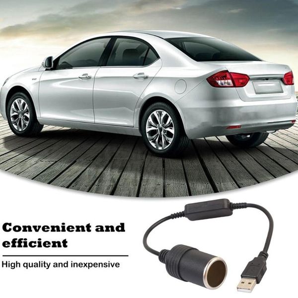 

5v 2a usb to 12v 8w cigarette lighter usb socket male to female cigarette lighter adapter converter for car