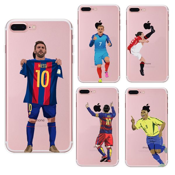 

Футбольный чехол для телефона Messi Ronaldo для iphone 11 Pro X XR XS Макс. 8 7 6 s плюс SE S8 S9 S10 Note 9 10