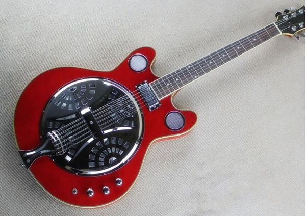 

не могу упасть обратно эхо электрогитара металлическая крышка большой красный, бесплатная доставка