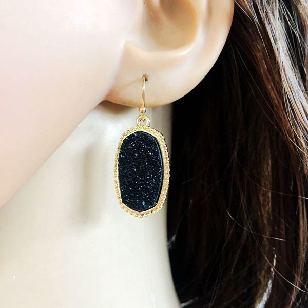 

women earrings gold plated alloy earrings gold color resin dangle earrings jewelry holiday gifts 11 colors, Silver