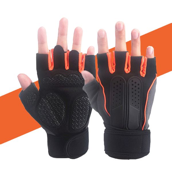 

crossfit training anti-slip weightlifting powerlifting bodybuilding gloves wrist wrap support for workout gym fitness gloves men