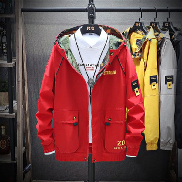 

spring autumn collar patchwork stand jacket fashion jackets male coat collar solid casual long sleeve basic men windbreaker, Black;brown