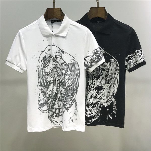

2019 new summer cotton tshirt floral snake print fashion short sleeve t shirt men brand t-shirt men luxury homme b4, White;black