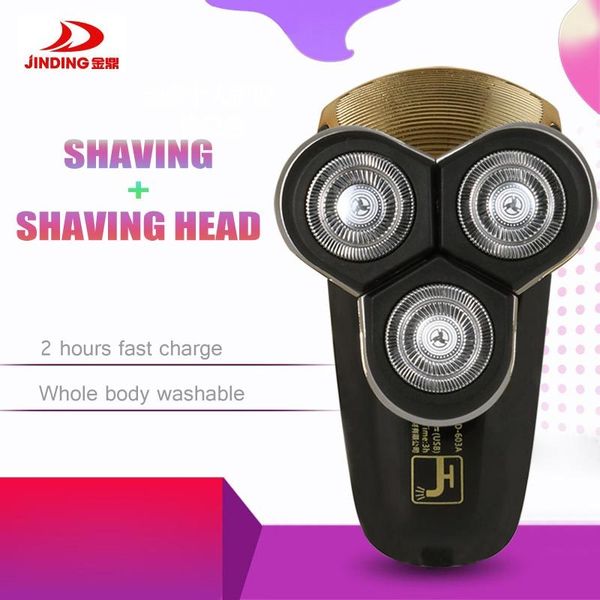 

3d floating electric shaver whole body washable shaving machine usb charging mens razor mini triple blade male beard trimmer 45d