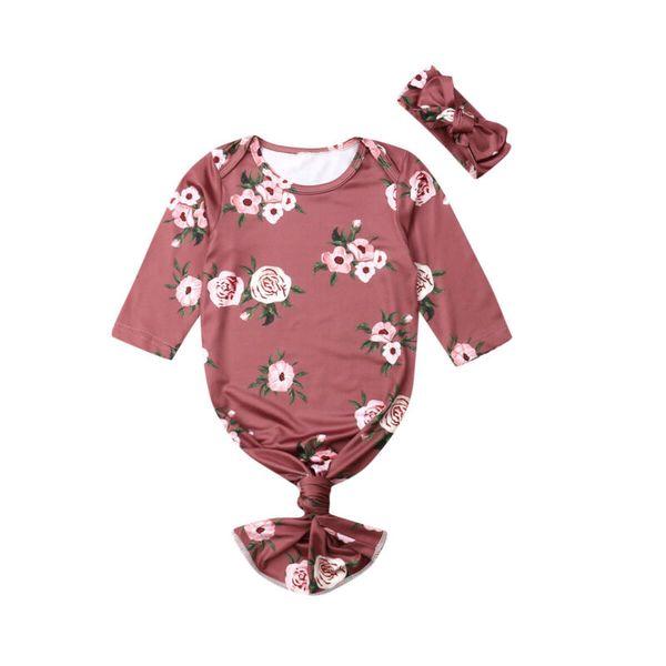 

pudcoco newborn baby girls boys floral swaddle blankets sleeping bag swaddle muslin wrap+headband set