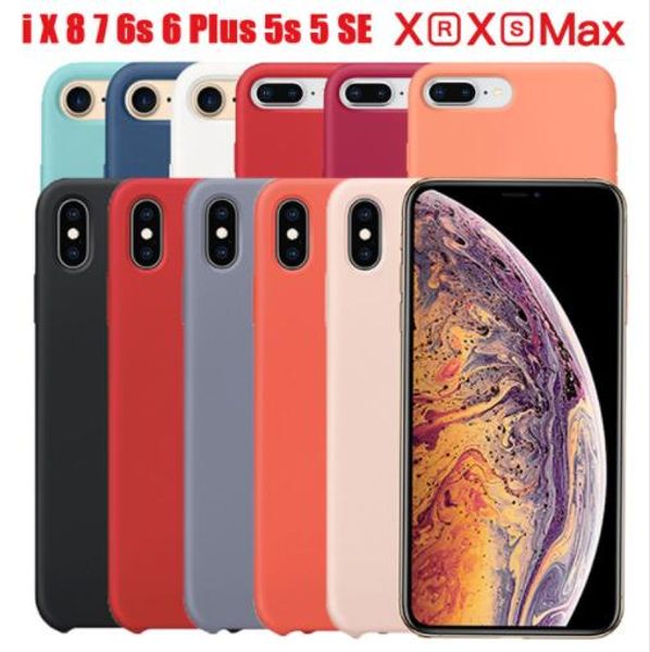 

Whole ale original with logo ilicone ca e for iphone x x xr 8 7 6 6 plu phone ilicon cover for iphone x max ca e with retail box