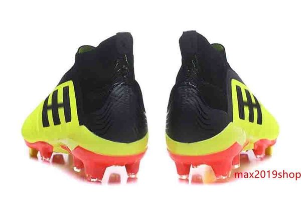 

original predator 18 18.1 fg soccer cleats chaussures de football boots mens soccer shoes predator 18 red white gold black