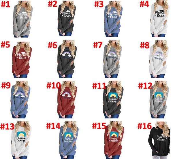 

женщины дизайнера одежда graphic t рубашка осень patched вензель пуловеры мама женщины тис мода мама tops плюс размер s-2xl 21 стилей by1372, White