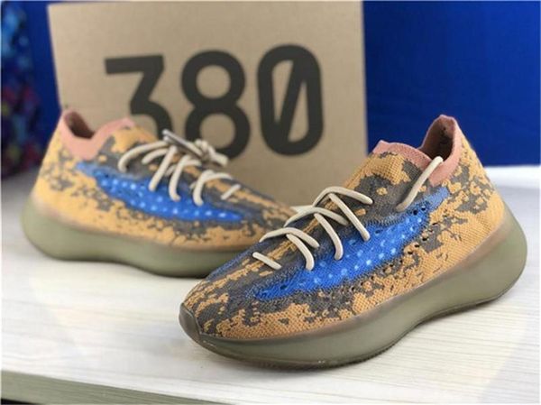 

release originals 380 blue oat q47306 reflective alien men women running shoes kanye west authentic sports sneakers with box, Black
