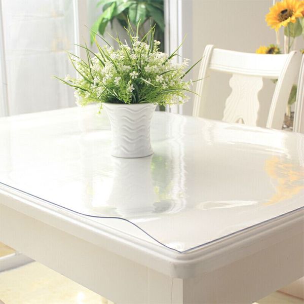 

transparent tablecloth pvc material, oil resistant, friction resistant, easy to clean, highly transparent 1mm