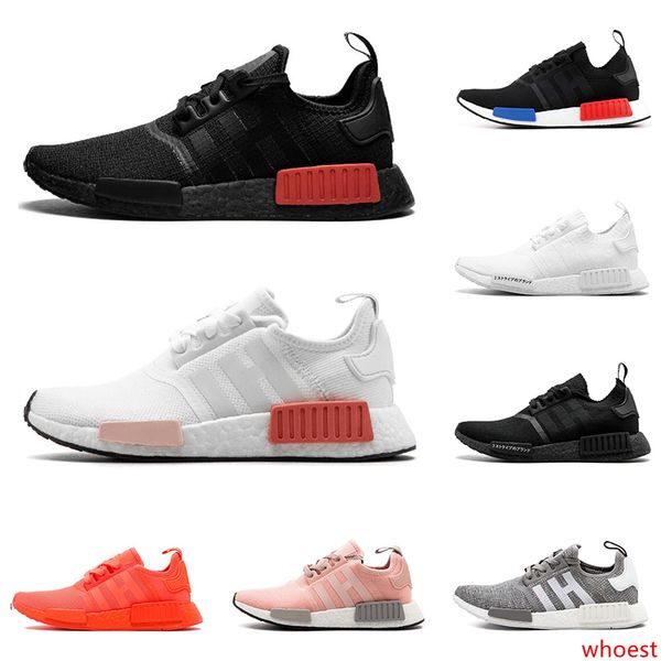 

тройной черный nmd r1 мужчины женщины кроссовки белый солнечный красный мрамор прохладный серый thunder og oreo мужской тренер бегун спорт н