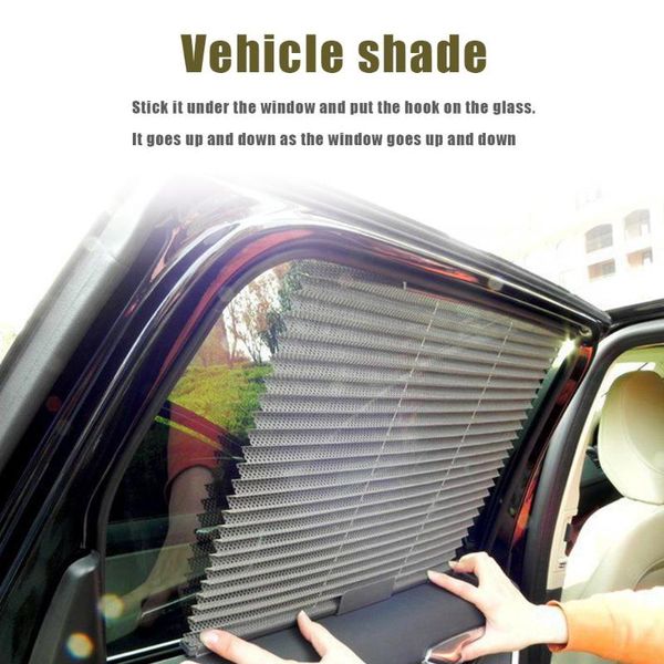

folding car sun shade nylon environmental protection mesh cloth summer auto side window uv protection curtain sunshade
