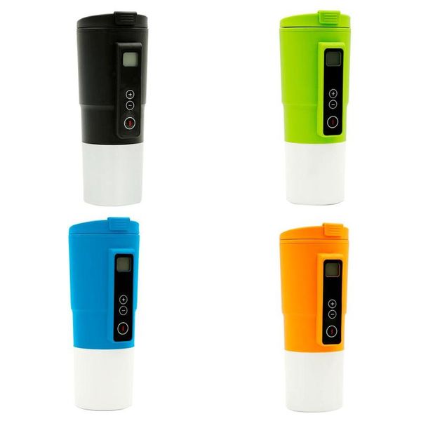 

380ml 12v car smart temperature control cup car coffee milk electric heating cup portable and cigarette lighter interface