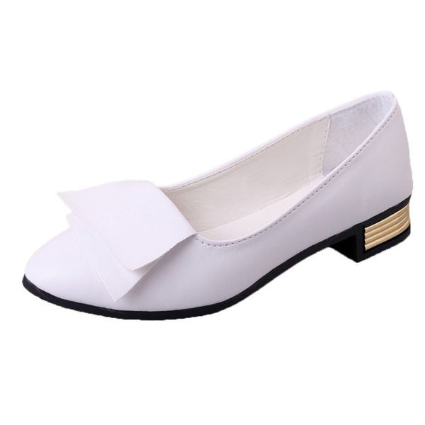 

women office shoes pumps wedding office lady dress pointed shoes slip shallow leather lightweight soft shoes for ladies, Black