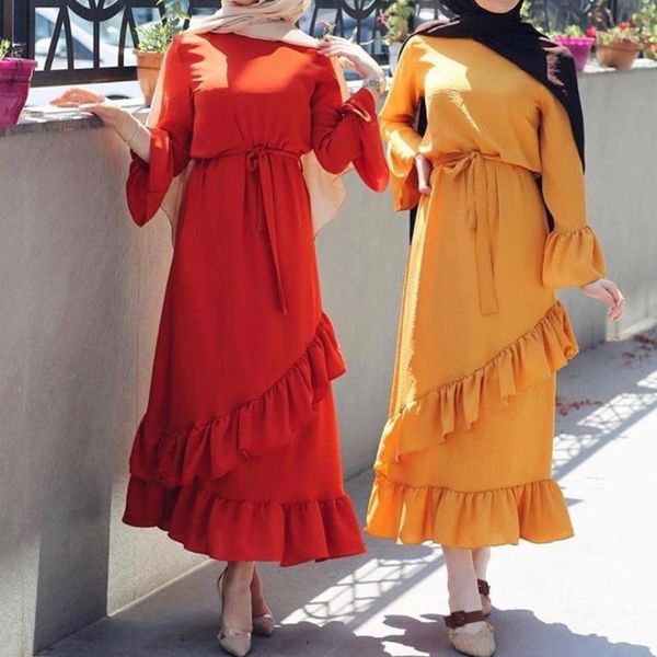 

ramadan eid mubarak women dubai abaya turkey hijab muslim dress caftan kaftan islam clothing ropa mujer vestido musulman de mode, Red