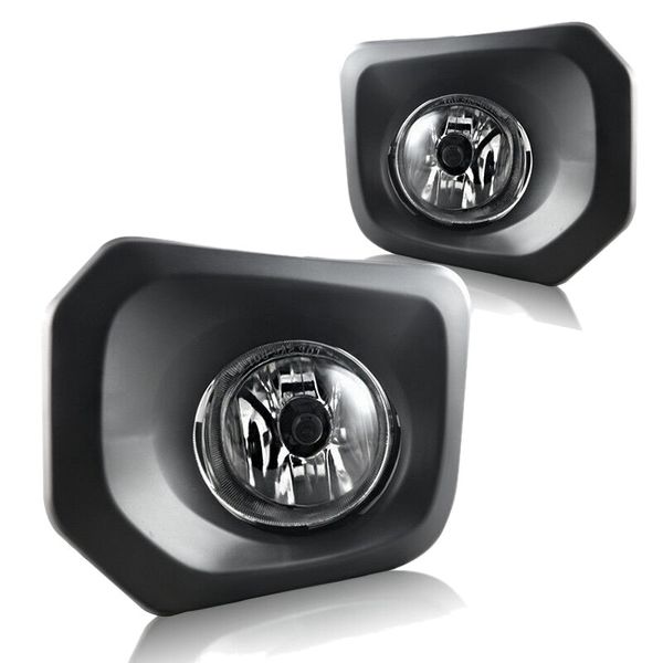 

for tacoma 2016-2019 led fog lights clear lens bumper lamp+wiring+switch kit