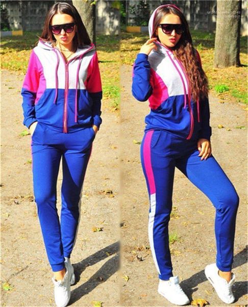

hooded two piece pants women designer tracksuits women 2 pieces outfits tracksuit casual panelled long sleeved, Gray