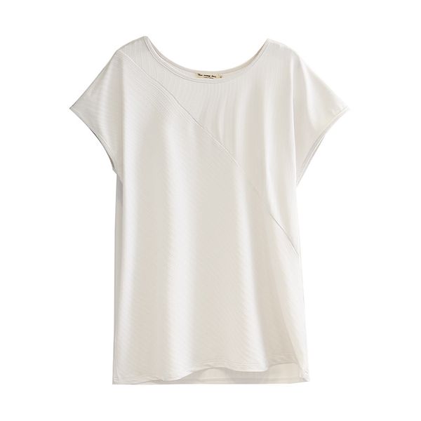 

женщины лето футболка леди тройники женский сплошной цвет с коротким рукавом топы мода свободные плюс размер a11-8027, White