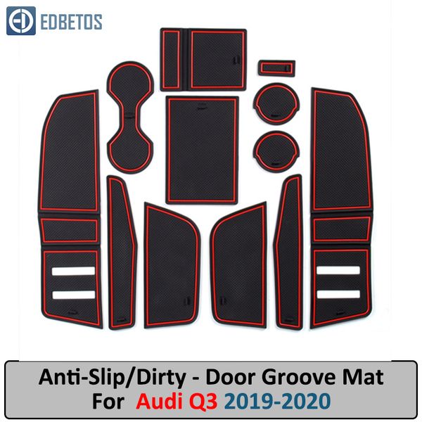 

anti-dirty pad for q3 2019 for s line logo door groove gate slot anti-slip mat