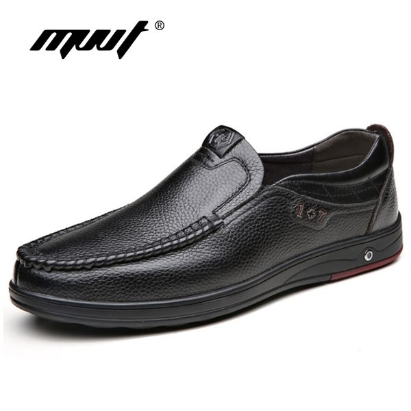 

plus size 48 men genuine leather shoes casual men loafers shoes comfortable quality flats breathable moccasins, Black
