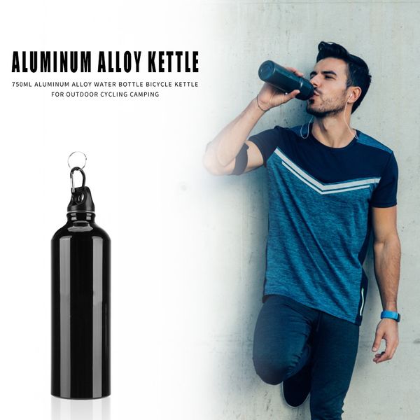 

500ml water bottle aluminum alloy bicycle kettle for cycling camping black water bottles cages