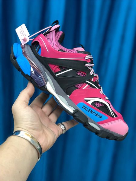 

original 1: 1 luxury fashion platform men and women shoes wild vintage track3.0 running shoes casual sneakers 26, Black