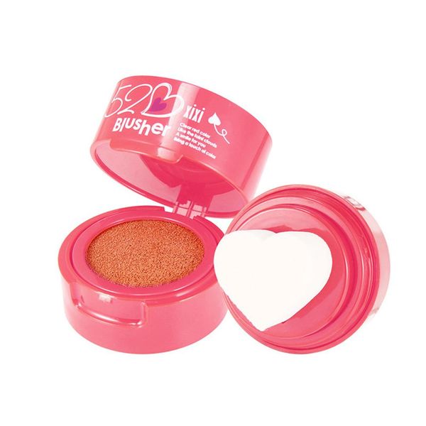 

heart shape air cushion blusher moisturizing long-lasting shiny seal blush palette