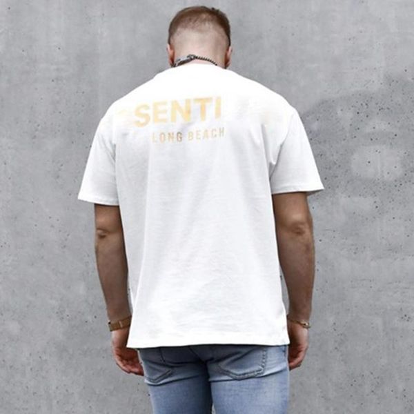 

20ss fg 3m reflective logo letter printed long beach tee men women solid short sleeves high street skateboard t-shirt summer tee hfymtx823, White;black