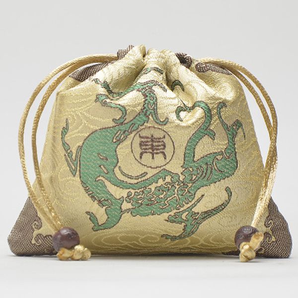 

small drawstring unicorn jewelry gift bags dragon chinese silk pouch craft monster packaging bag 9x12 cm 10pcs/lot, Pink;blue