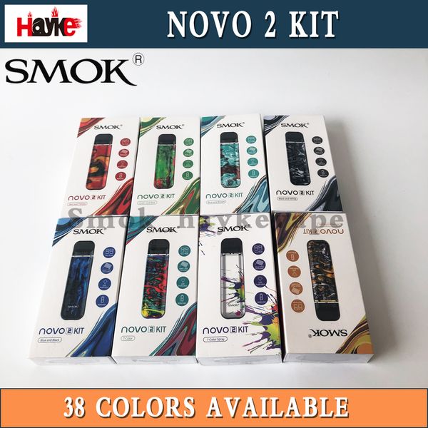 

SMOK NOVO 2 Kit Draw-activated Pod System All-in-one Starter Kit Buil-in 800mAh with 2ml Mesh 1.0ohm & DC 1.4ohm MTL Pods Cartr100% Original