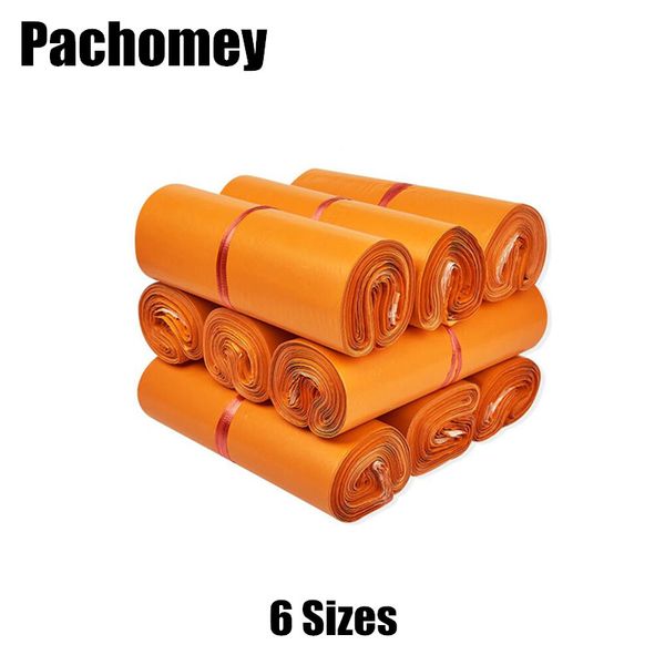 

courier bags orange storage bag plastic poly shipping bag envelope mailing bags self adhesive seal plastic pouch 19081601