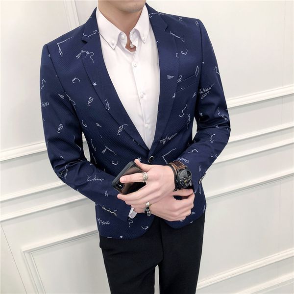 

xz1805 new style men leisure suit men's wear korean-style slim fit small suit men business jacket one-piece, White;black