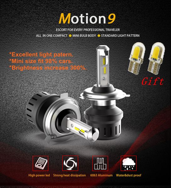 

m9 led car headlight bulbs h4 h7 h1 h3 h4 h7 h11 h8 h9 9005 hb3 9006 hb4 880 881 h27 9012 hir2 9004 9007 h13 9008 csp 12v 6000k