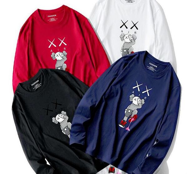 

2019 kaws hoodies mens designer hoodies ka cotton cartooon printing long sleeves sweatshirts hoodies autumn winter clothes, Black
