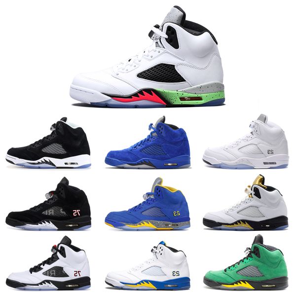 

5 5с мужчины баскетбол обувь новый ог огонь красный черный металлический серебряный остров зеленый крылья камо псг белый цемент мужские крос