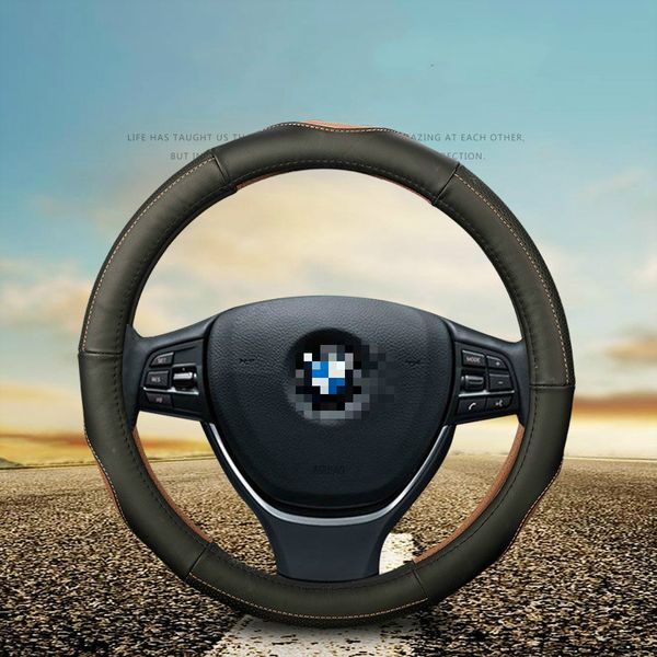 

car steering wheel cover leather handle cover anti-skid massage
